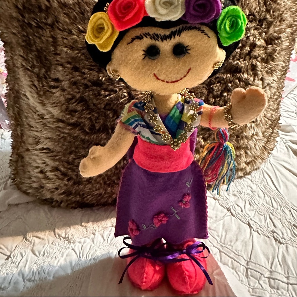 Frida Kahlo handmade doll 💗 - Picture 2 of 7